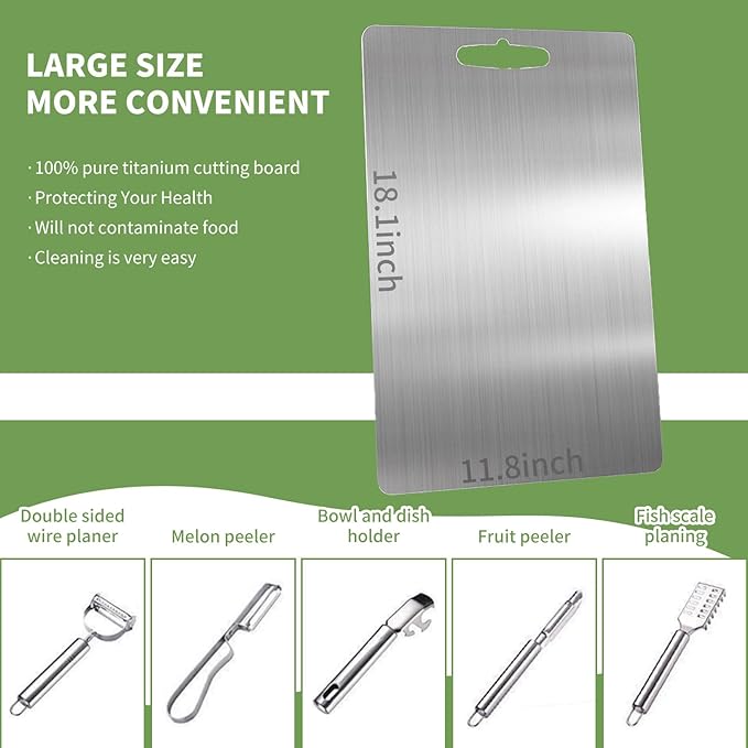 Novara™ Titanium Cutting Board - لوح تقطيع التيتانيوم